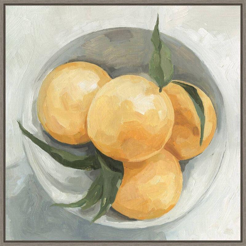 22" x 22" Fruit Bowl I Canvas Wall Art with Polystyrene Frame