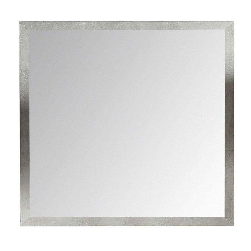 Concordia 30" Gray Marble Rectangular Bathroom Mirror