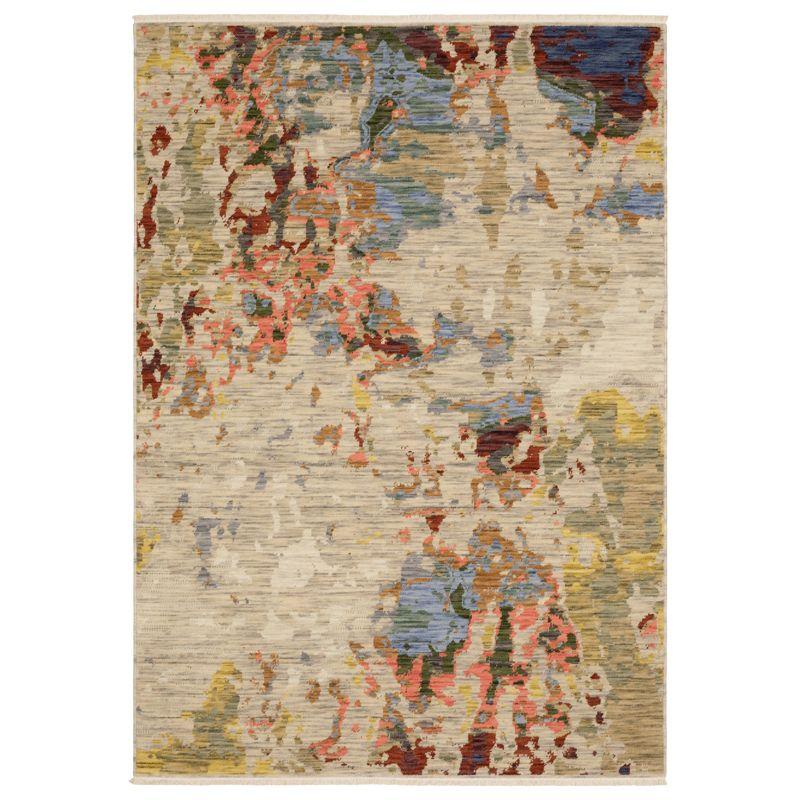 Oriental Weavers Soleri SOL09 Beige/ Multi Indoor Area Rug - 2'6" x 12'