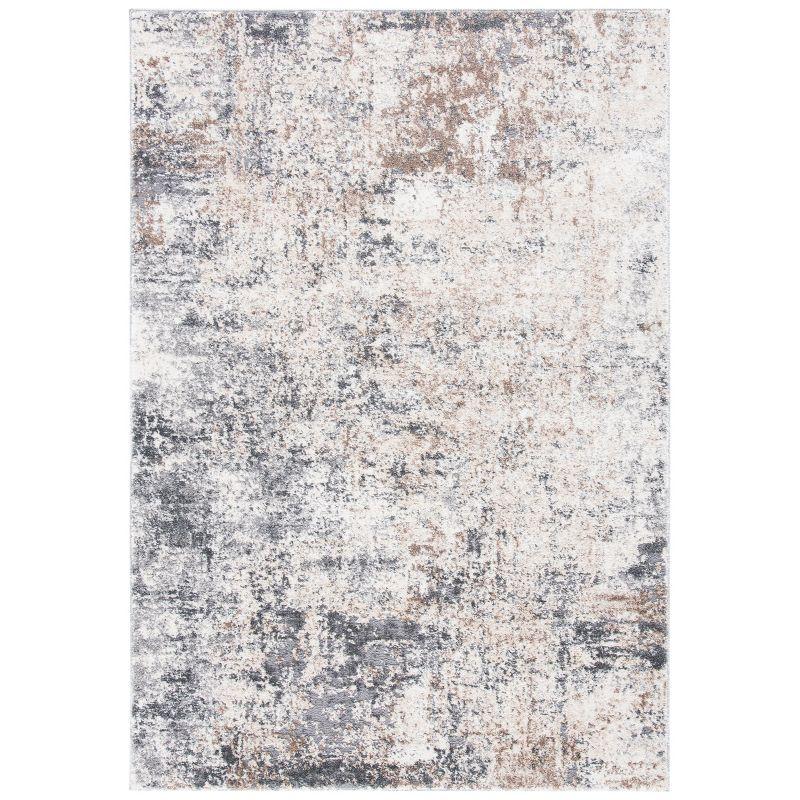 Aston ASN705 Power Loomed Indoor Area Rug - Ivory/Grey - 4'x6' - Safavieh