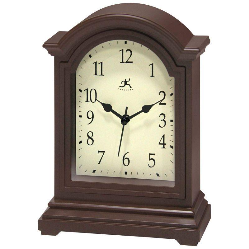 9" Tabletop Clock Antique Brown - Infinity Instruments