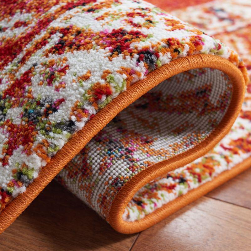 Vintage Hamadan VTH228 Power Loomed Indoor Runner Rug - Red/Navy - 2'3"x6' - Safavieh