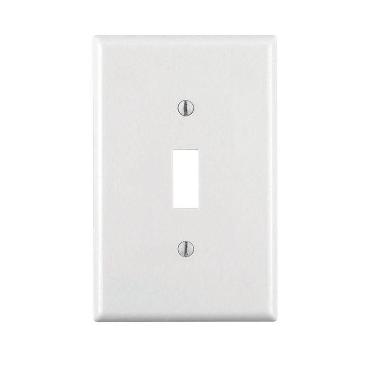 White Thermoplastic 1-Gang Toggle Wall Plate Pack of 20