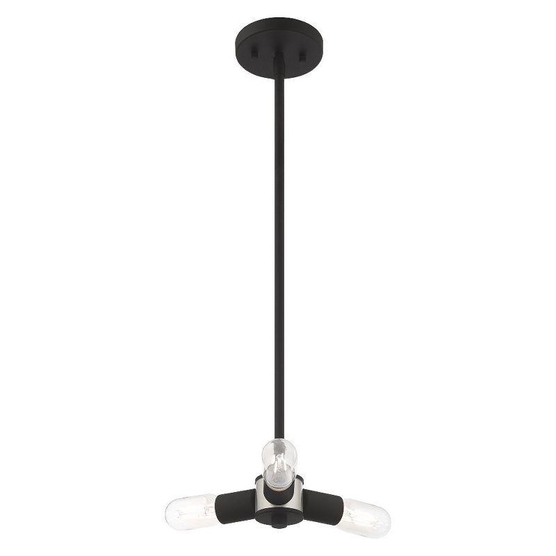 Livex Lighting Copenhagen 3 - Light Chandelier in  Black