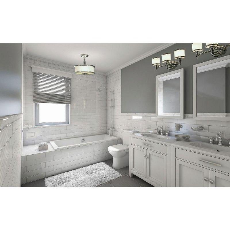 Carlisle Chrome 3-Light Dimmable Vanity Fixture