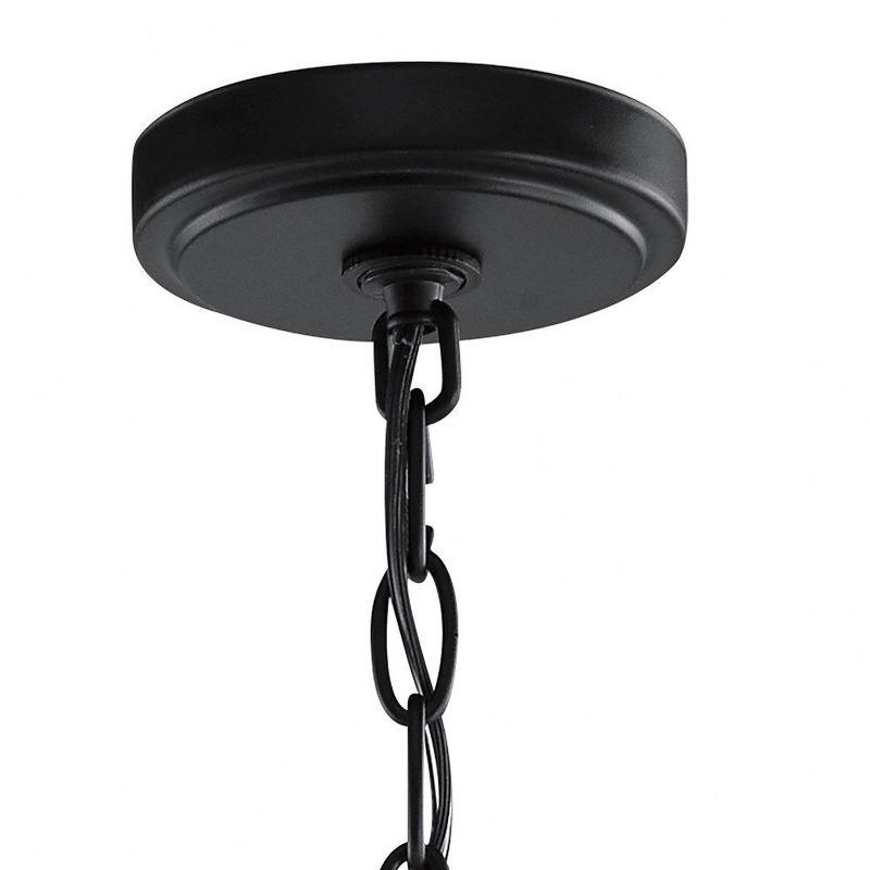 Elegant Traditional 3-Light Pendant in Sleek Black