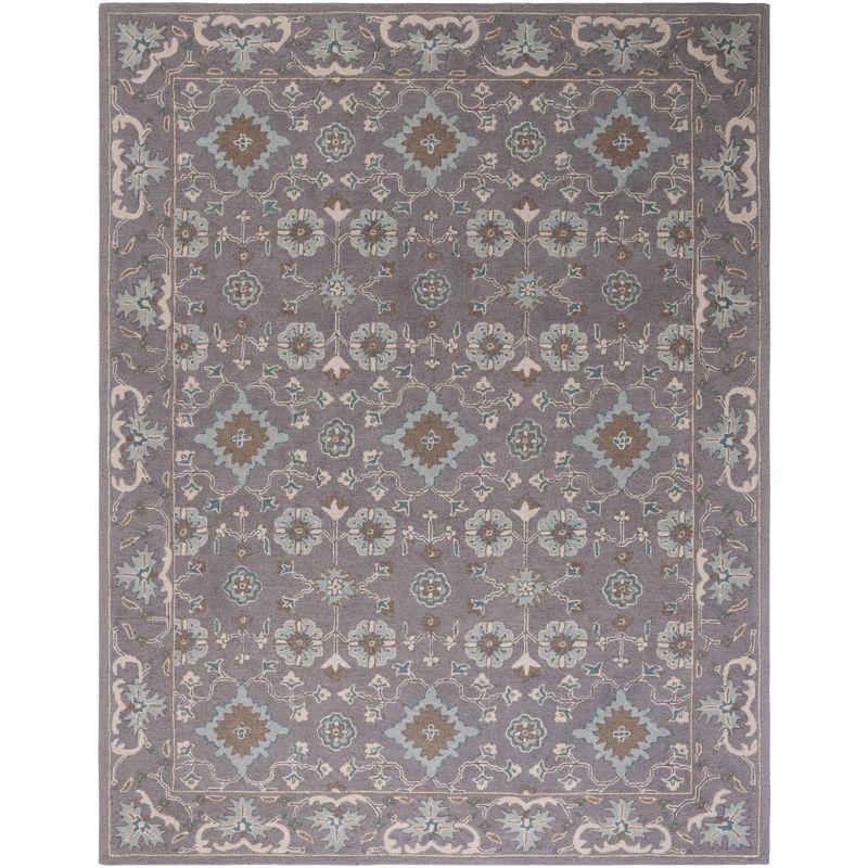 Blossom BLM218 Hand Tufted Area Rug - Grey - 8'x10' - Safavieh.