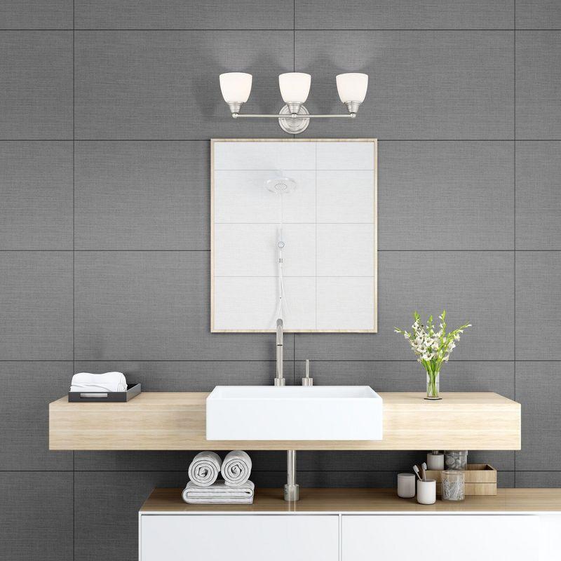 Livex Lighting Somerville 3 - Light Vanity in  Brushed Nickel