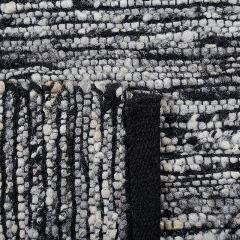 Natura NAT925 Flat Weave Indoor Area Rug - Black - 8'x10' - Safavieh