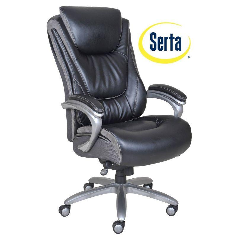 Serta Serta Baxter Big and Tall Smart Layers Executive Office Chair with Layered Body Pillows