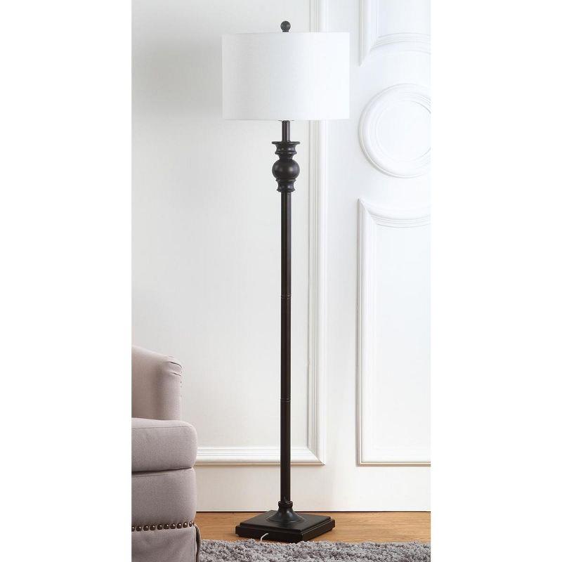 Alphie 61 Inch H Floor Lamp - Ebony - Safavieh