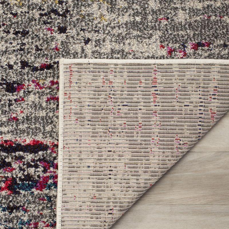 Monaco MNC209 Power Loomed Indoor Area Rug - Grey/Ivory - 8'x11' - Safavieh.
