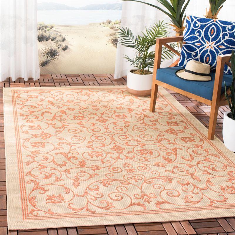 Natural Terra Square Synthetic Easy-Care Indoor/Outdoor Rug, 2'7" x 5'