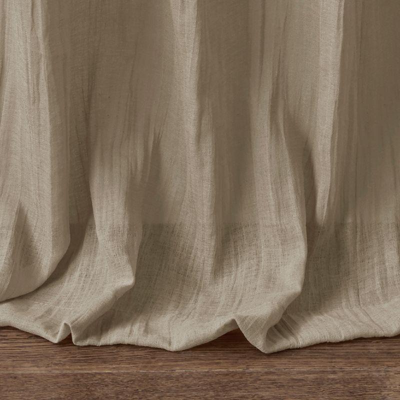 Madison Park Harper Solid Crushed Curtain Panel Pair (Set of 2)