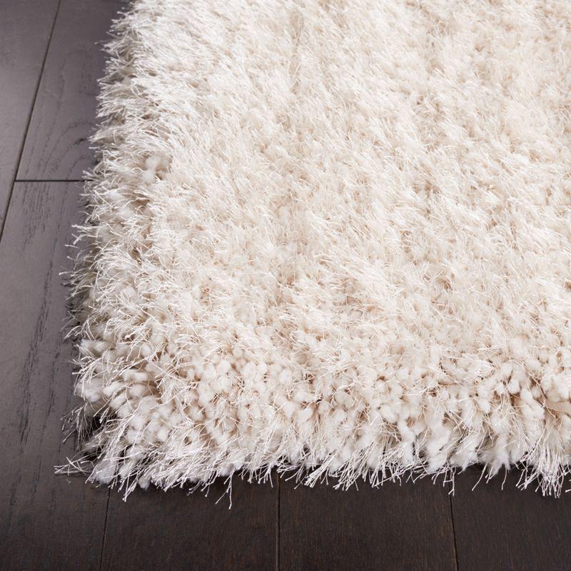 Luxe Shag SGX160 Hand Tufted Indoor Area Rug - Bone - 6'x6' - Safavieh