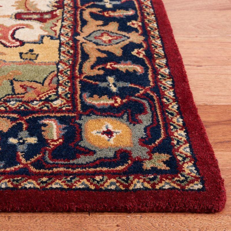 Heritage HG625 Handmade Area Rug - 6'x6' - Red - Safavieh