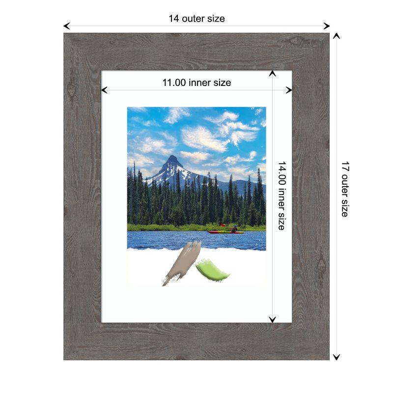 Amanti Art Rustic Plank Narrow Picture Frame