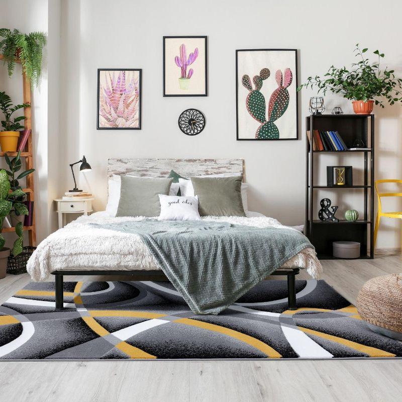 Luxe Weavers Modern Abstract Geometric Area Rug