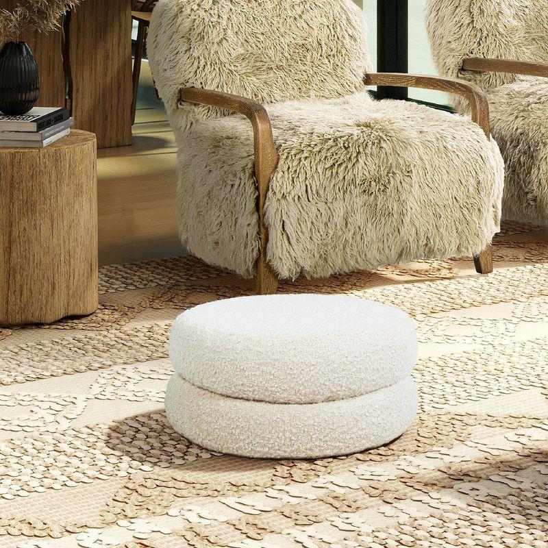 Jennifer Taylor Home Homary 18.5" Floor Cushion Footrest Ottoman