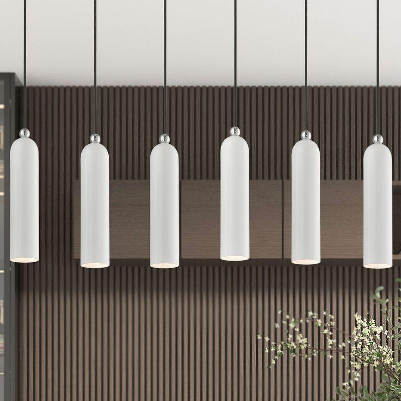 Livex Lighting Ardmore 6 - Light Island Pendant Light in  Shiny White