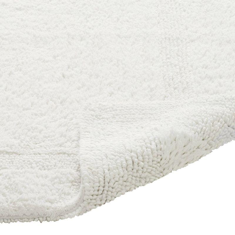 24"x40" Lux Collection Bath Rug Ivory - Better Trends: Cotton, Tufted, Machine Washable, No Backing