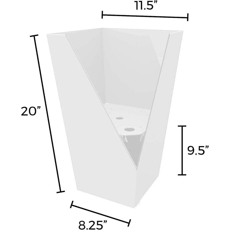 Bloem Finley Modern 20-in Recycled Plastic Indoor/Outdoor Square Vertical Planter