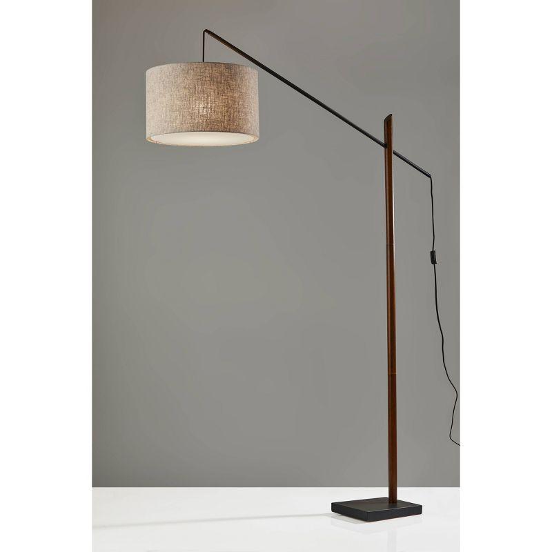 Cornelius Wood Arc Sectional Floor Lamp (85")