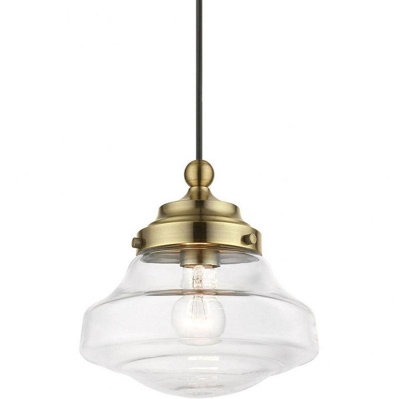 Livex Lighting Avondale 1 - Light Pendant in  Antique Brass