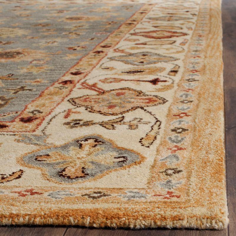 Antiquity AT847 Hand Tufted Indoor Area Rug - Blue/Ivory - 5'x8' - Safavieh