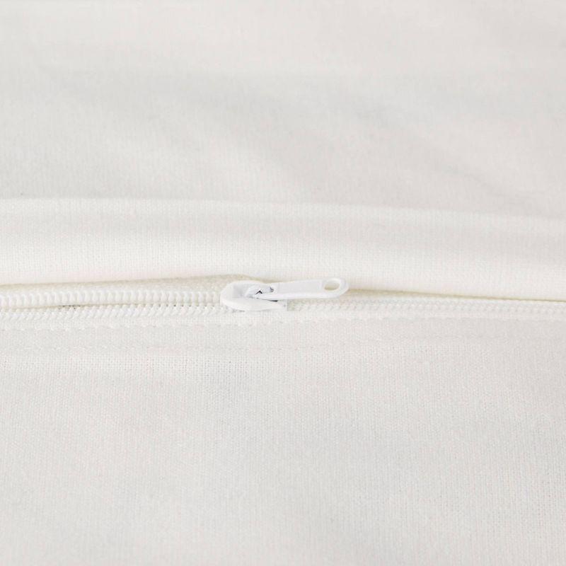 4pk 18"x18" Pig and Flower Market Farmhouse Check and Printed Square Throw Pillow Covers White - Design Imports: Cotton, Hidden Zipper