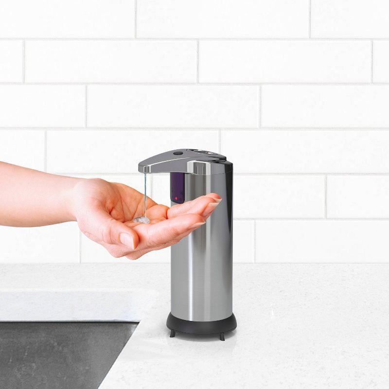 8 oz Silver Touchless Automatic Soap Dispenser