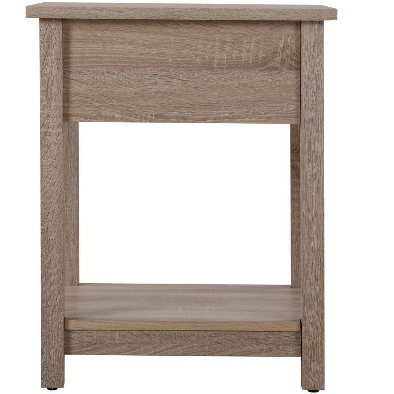 Passion Furniture Salem 1-Drawer Sandle Wood Nightstand (24 in. H x 19 in. W x 20 in. D)