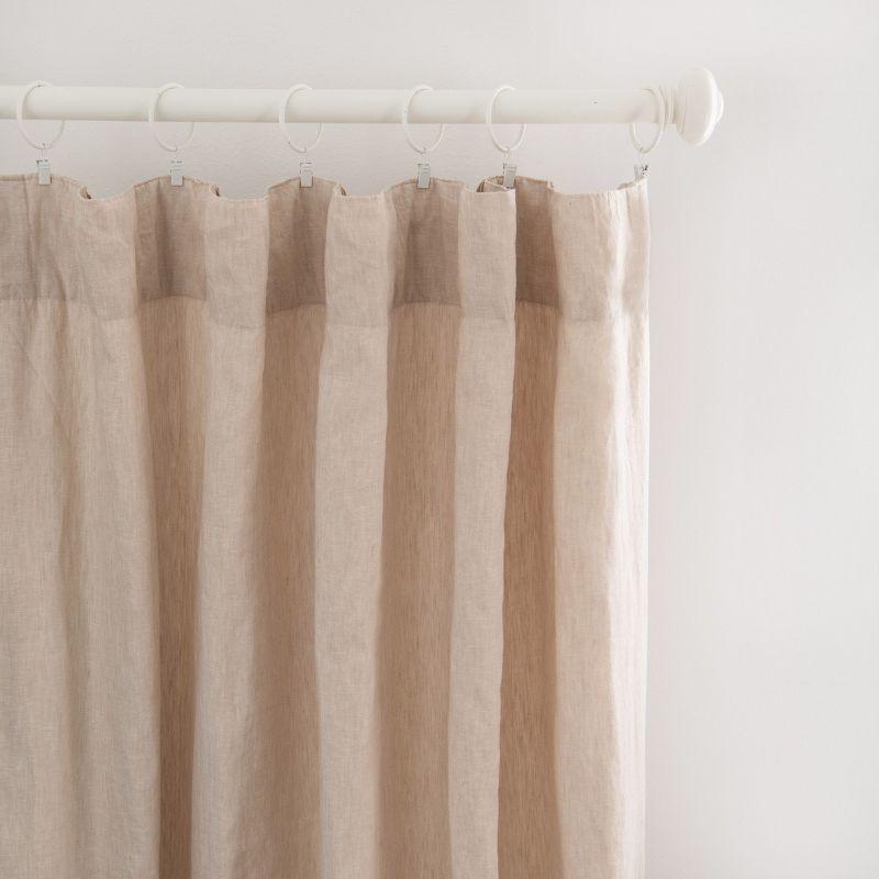 BOKSER HOME 100% French Linen Curtain Set