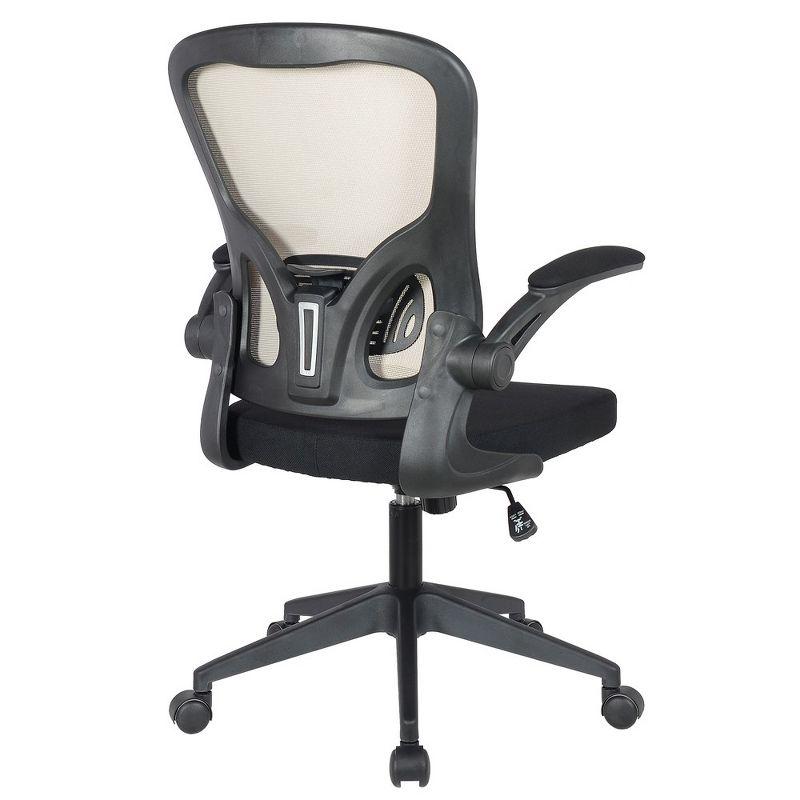 LeisureMod Newton Single Ergonomic Mesh Lumbar Support Adjustable Height Swivel Office Chair