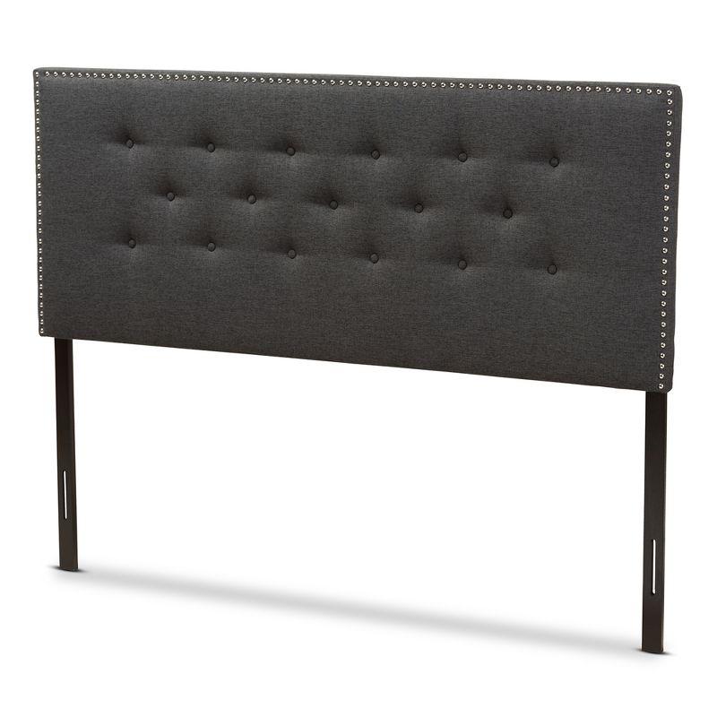 Windsor Dark Grey Tufted Full Upholstered Headboard