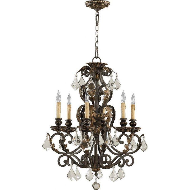 Elegant Rio Salado 6-Light Silver Transitional Chandelier