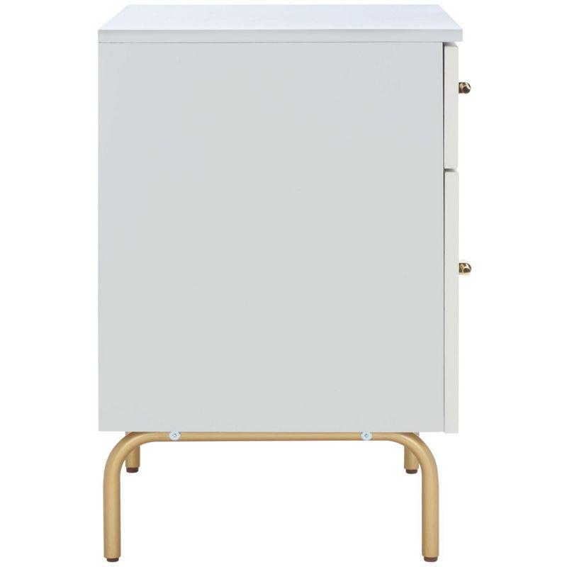 Genevieve 2 Drawer Nightstand - NST5002 - Grey/White Washed - Safavieh