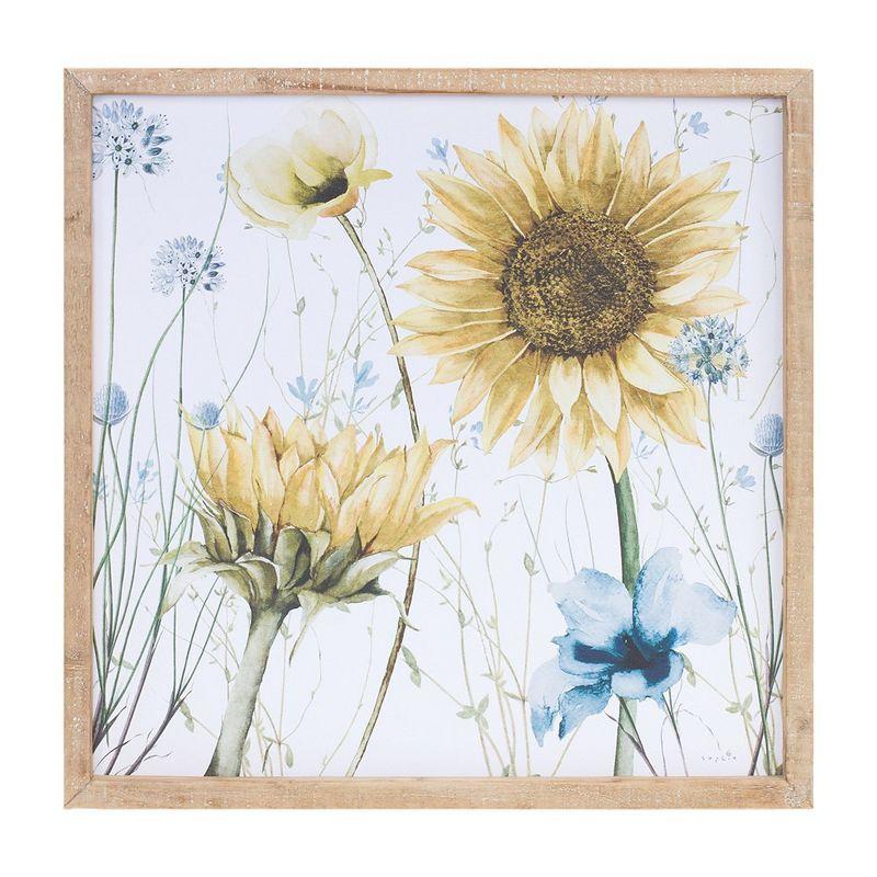 Melrose Framed Sunflower Floral Print (Set of 2)