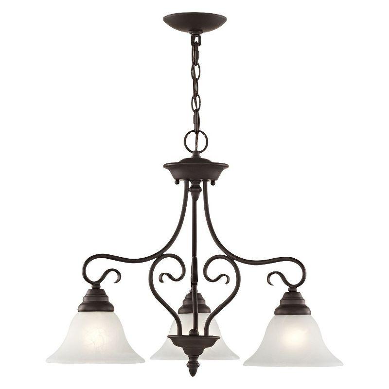 Livex Lighting Coronado 3 - Light Chandelier in  Bronze