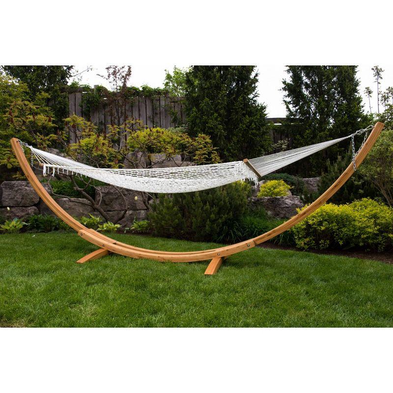 Vivere 15ft Arc Hammock Stand - Pine Color