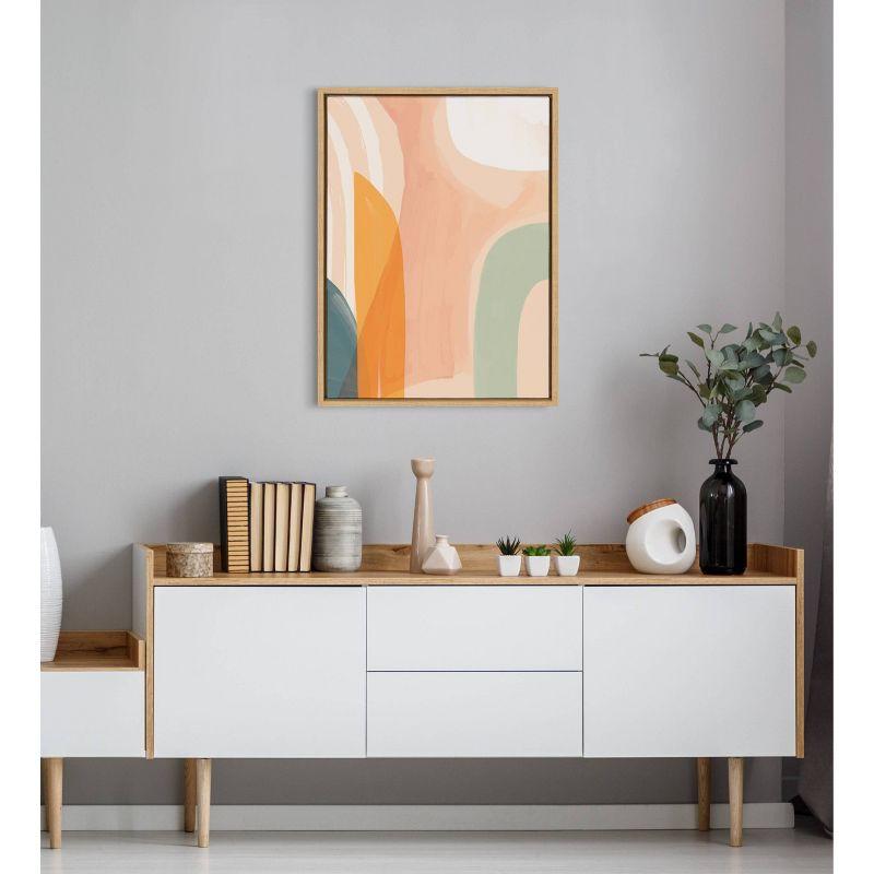 Sylvie Sunrise Over Marrakesh Abstract Canvas Wall Art