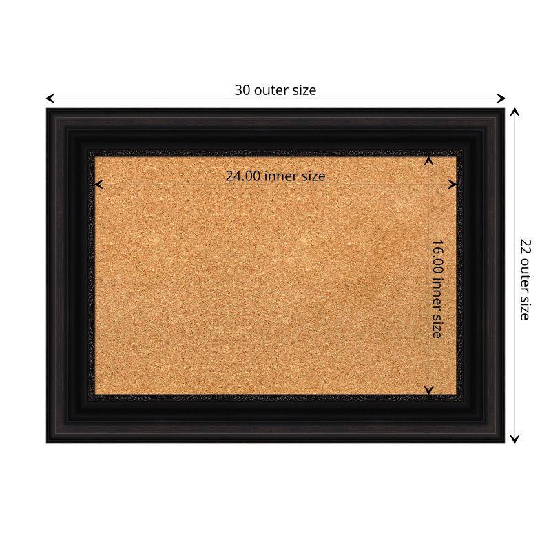 Amanti Art Parlor Framed Corkboard, Natural Cork