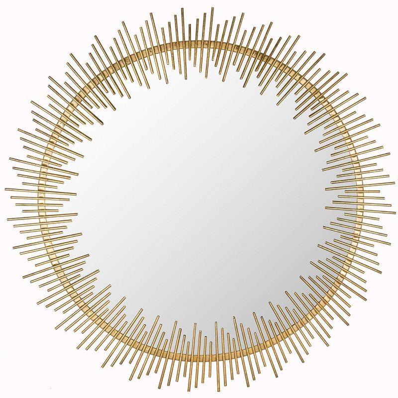 Sunray Circle Mirror - Antique Gold - Safavieh