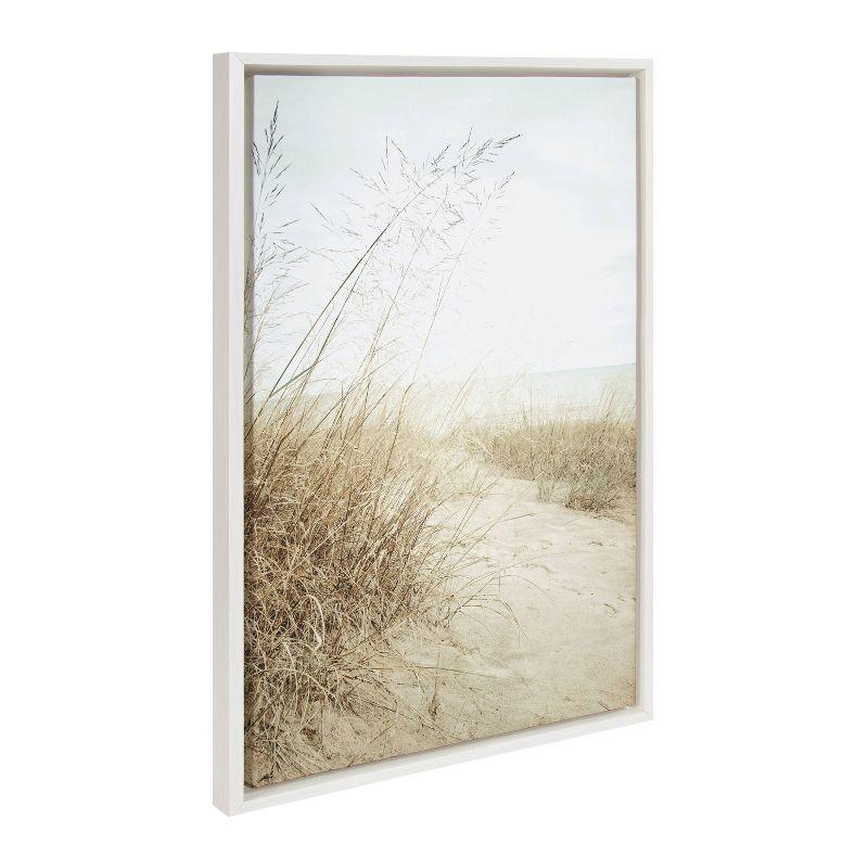 Sylvie Beach Grasses Framed Canvas by F2 Images - Kate & Laurel All Things Decor