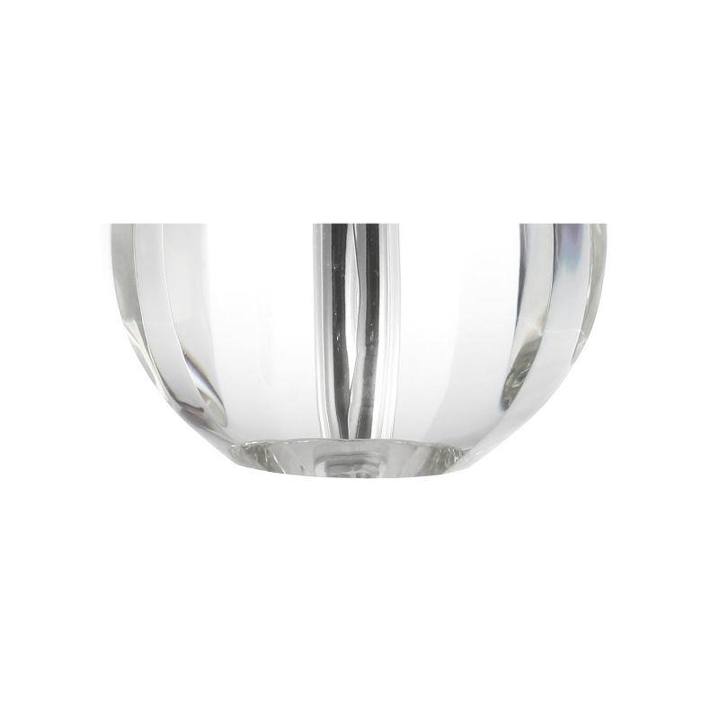 JONATHAN Y Goddard 16" Crystal Ball/Metal LED Table Lamp, Clear
