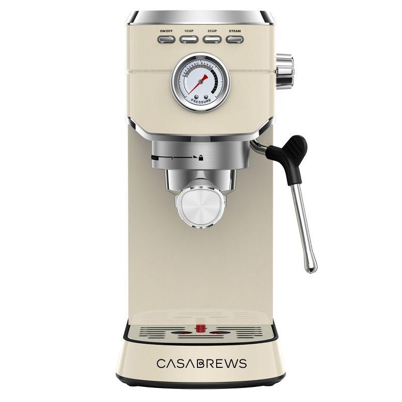 Casabrews CASABREWS CM5418 20 Bar Espresso Machine Coffee Maker W/ Powerful Steam Wand Stainless Steel