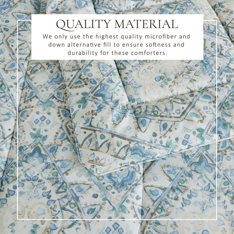 FreshFolds Reversible Microfiber Comforter Set with Shams