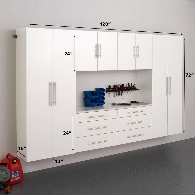 6pc 120" Hangups Storage Cabinet Set White - Prepac