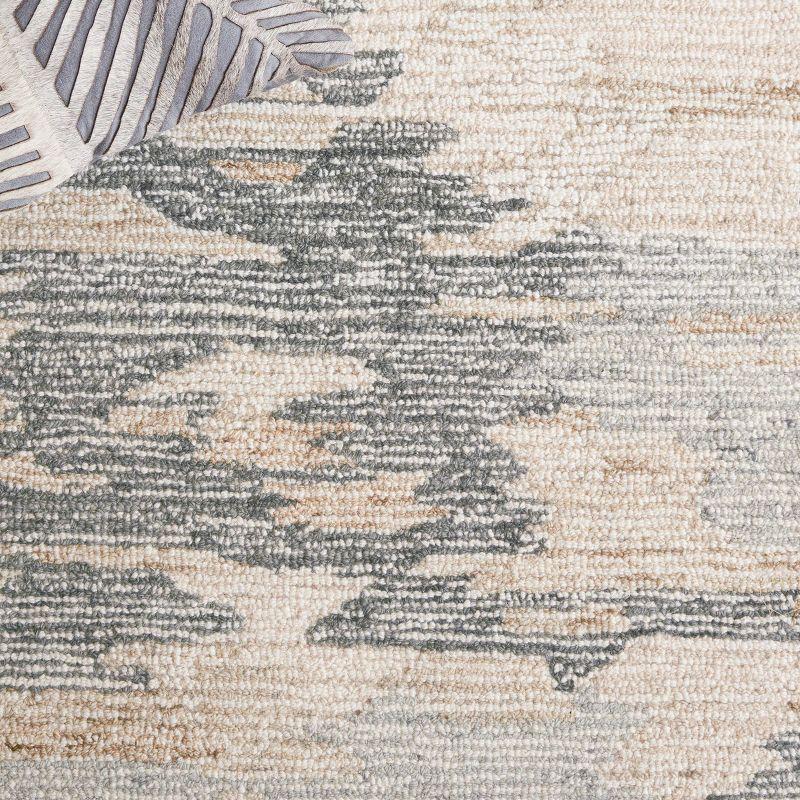 Ebony EBN902 Hand Tufted Indoor Accent Rug - Grey/Ivory - 3'x5' - Safavieh
