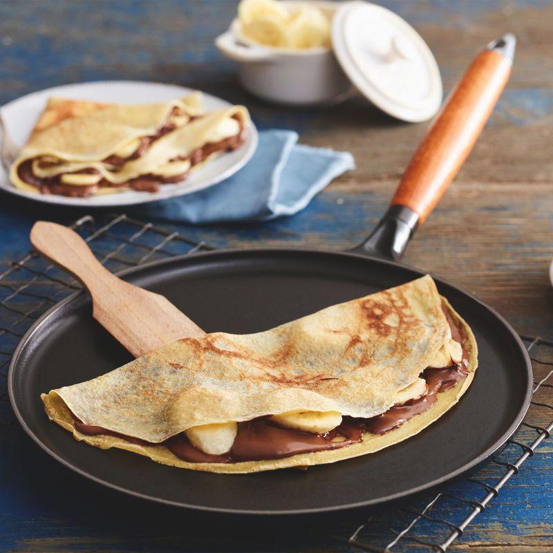 Staub ® Matte Black Cast Iron 11" Crepe Pan with Spreader and Spatula